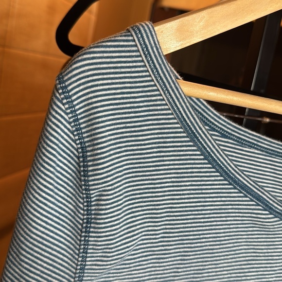 Royal Robbins Kickback Front Stripe 3/4-Sleeve Top Women's Size XL - Picture 3 of 8